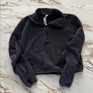 lululemon athletica women’s Navy 3/4 Zip